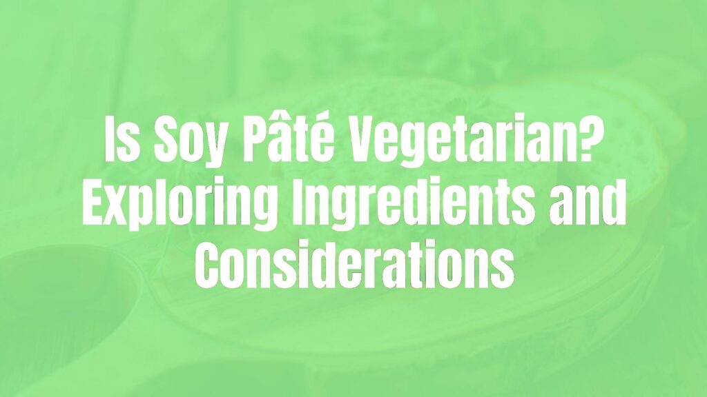 A vegetarian soy pâté spread on a rustic wooden board with fresh herbs and sliced bread nearby, warm lighting, realistic food photography.