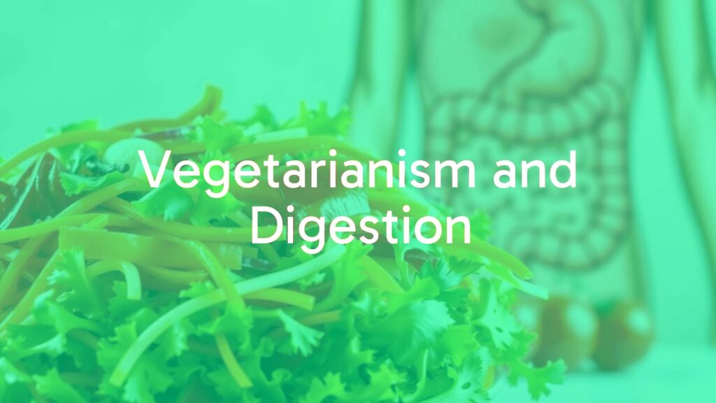 A fresh vegetable salad with vibrant colors, surrounded by digestive system illustration in the background, healthy and clean eating theme, realistic.