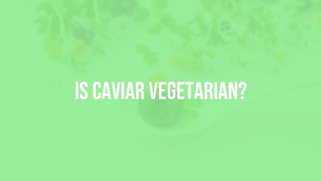 Is Caviar Vegetarian?