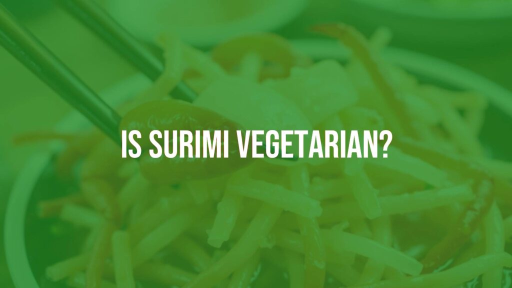 Imitation crab made from surimi, close-up on a plate with chopsticks, vibrant colors, Asian cuisine theme, realistic.