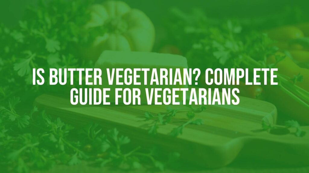 A block of butter on a wooden cutting board with fresh herbs and vegetables, soft natural lighting, cozy and wholesome, realistic